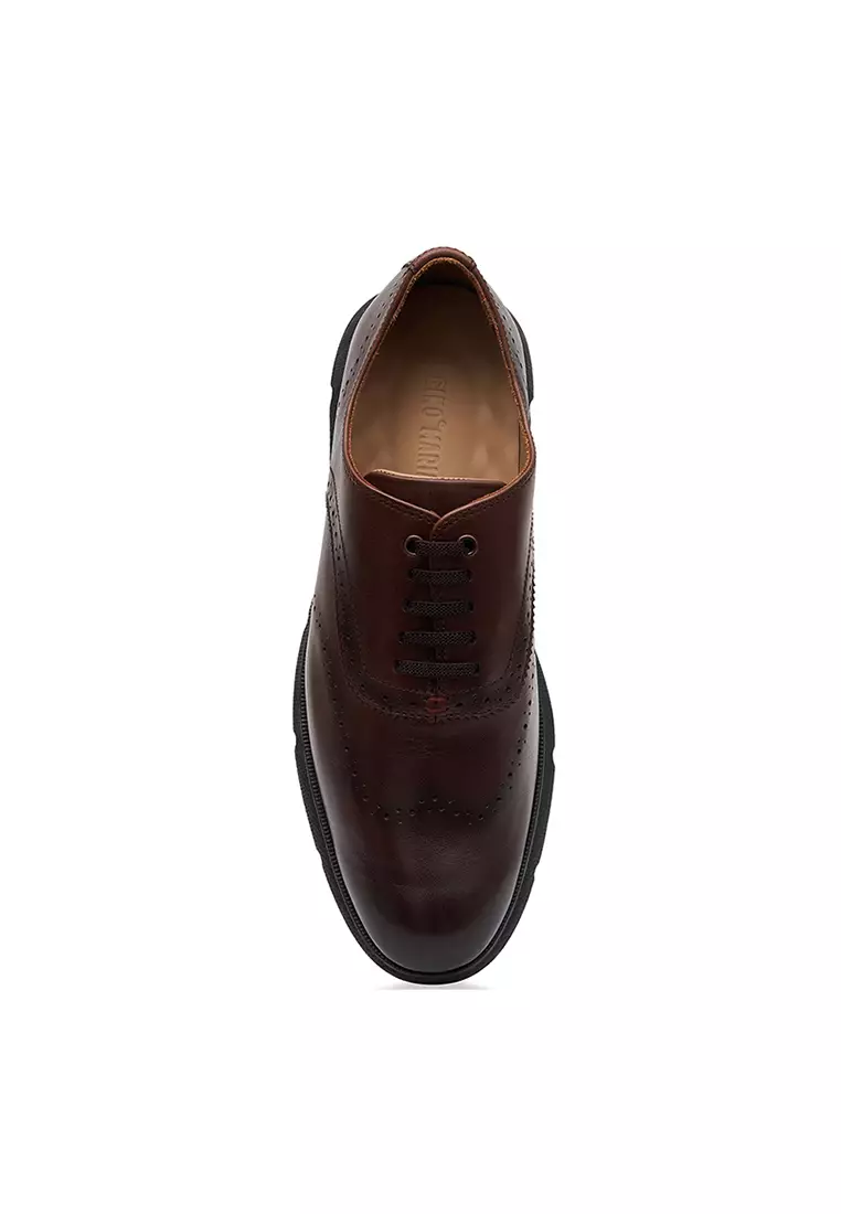 Jual Gino Mariani Sepatu Casual Formal Pria Gino Mariani Zenom Coklat