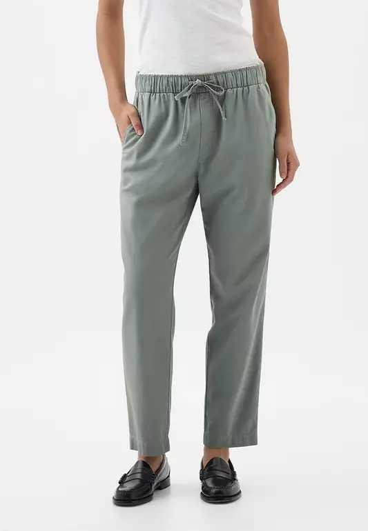 Mid Rise Easy Twill Pants