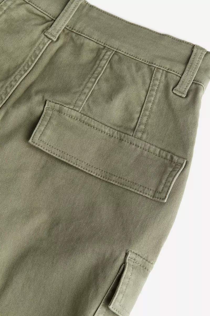 Twill cargo trousers