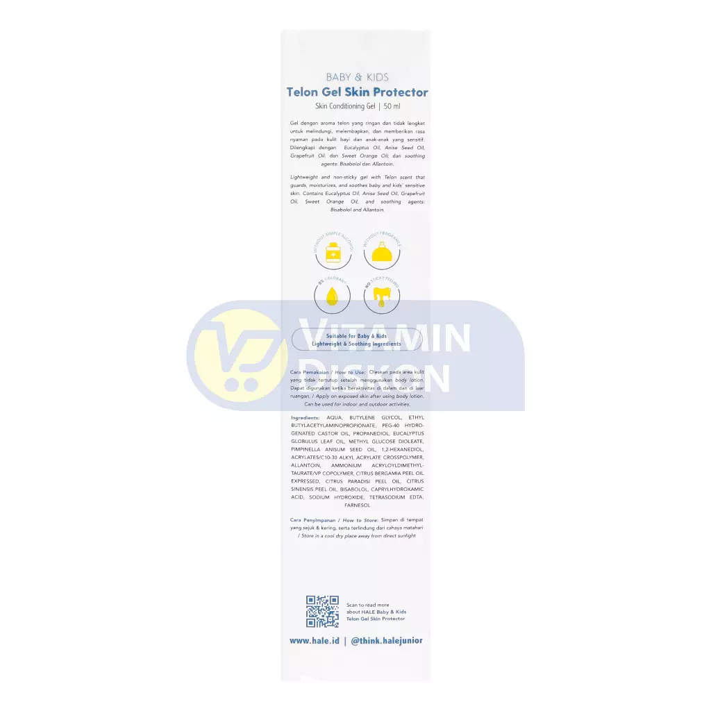HALE BABY KIDS TELON GEL SKIN PROTECTOR BUGS REPELLENT 50ML