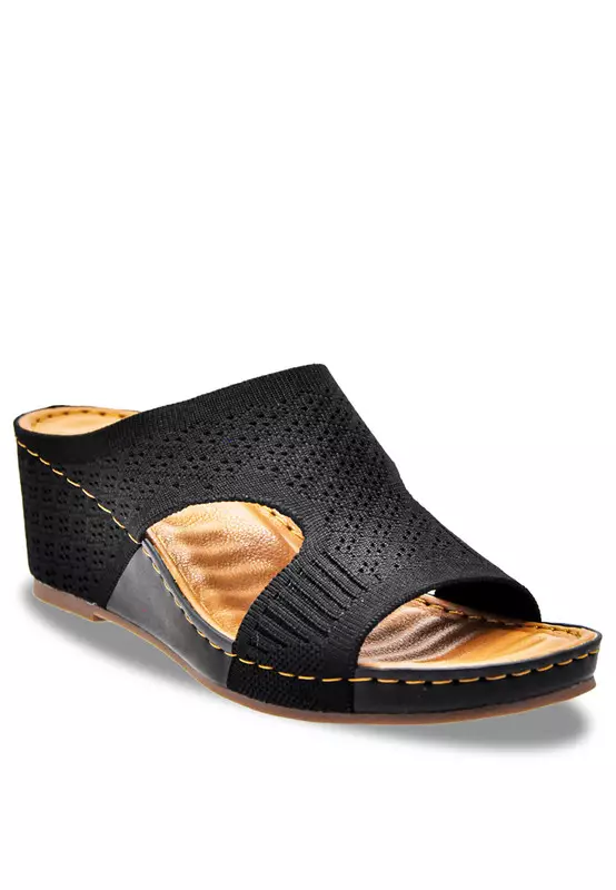 Comfort Slip On Wedge Sandals