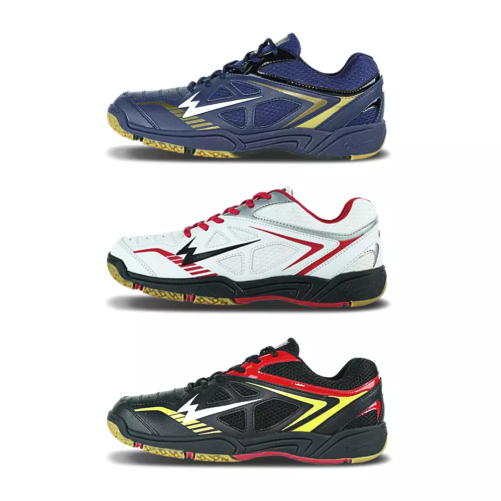 Eagle Sepatu Badminton Radiant - HITAM/EMAS