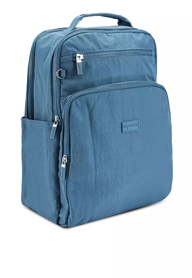 Crinkled Nylon Backpack