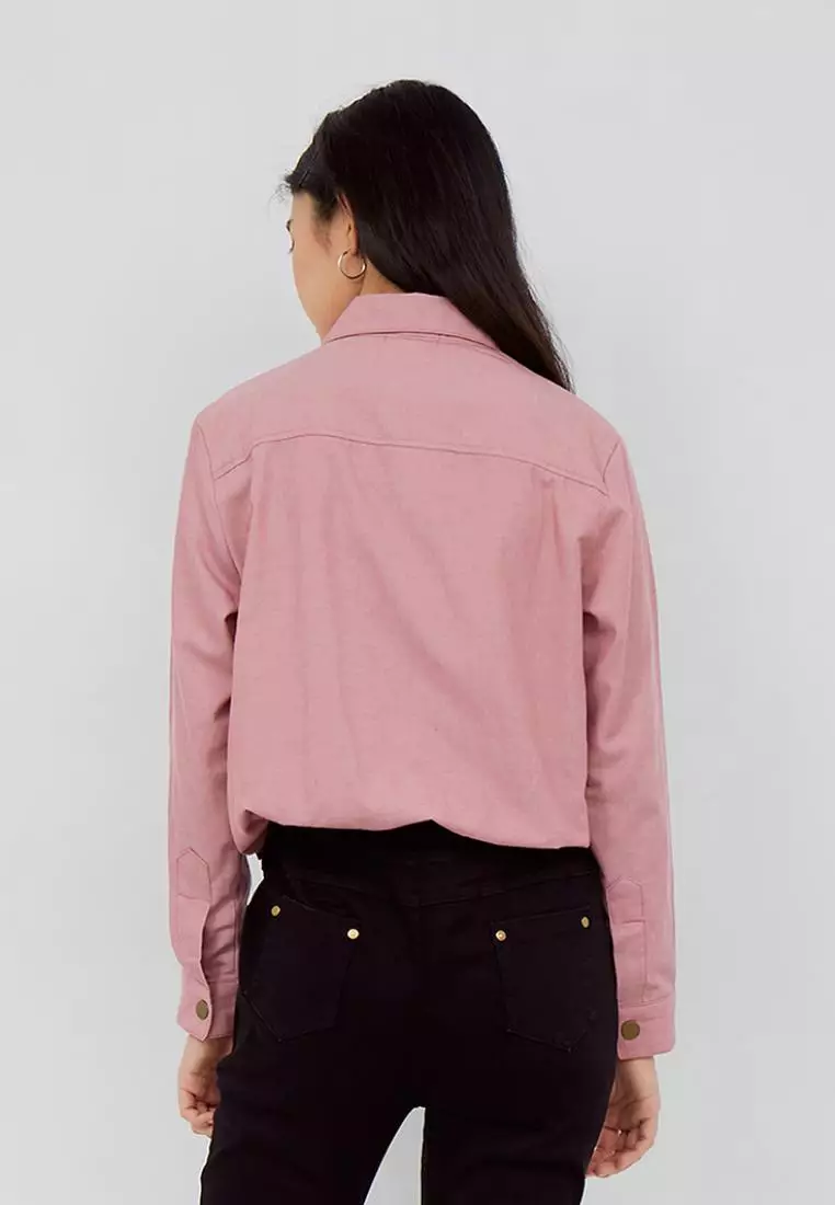 Jual Graphis GRAPHIS Double Breasted Snap Button Top Original 2023