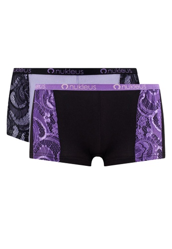 Nukleus black and purple More Than A Gift (Shorty) 02B39US917D313GS_1