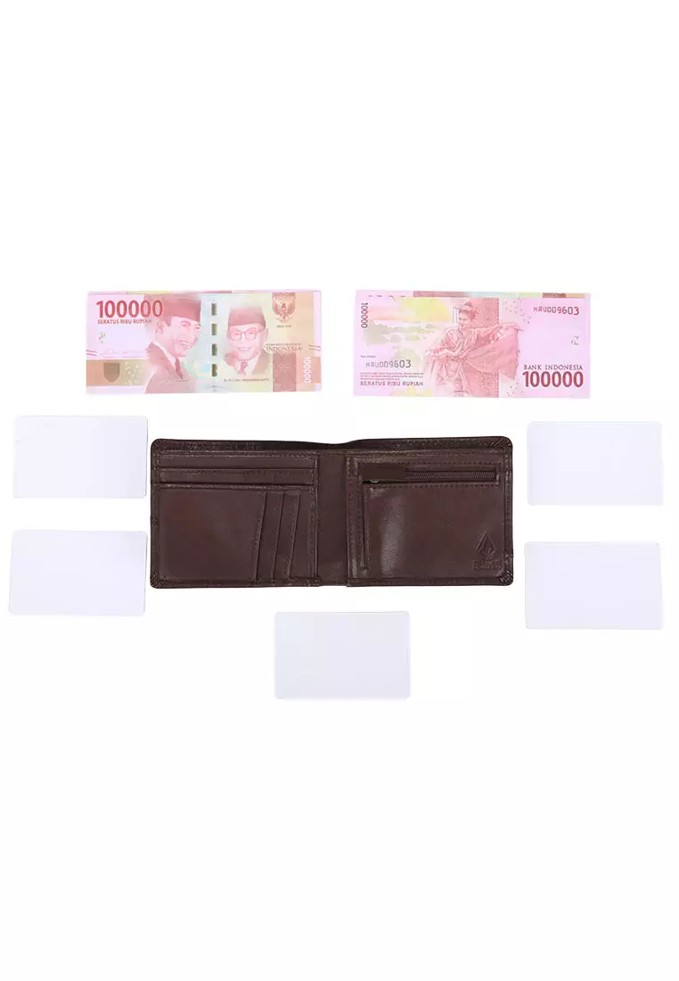 MLW SHIFTER STONE LEATHER WALLET BROWN