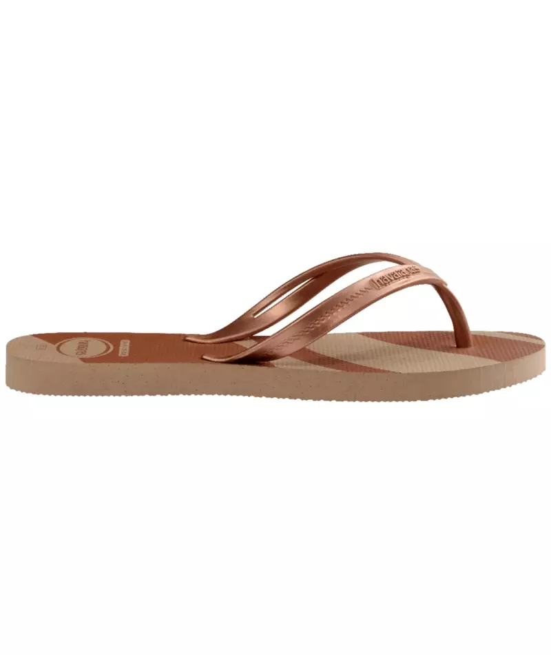 [ONLINE EXCLUSIVE] Havaianas 3581 Elegance Print Rose Gold - Sandal Wanita