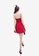 XAFITI 紅色 露肩連衣裙 - 紅色 79501AAC6BE282GS_3