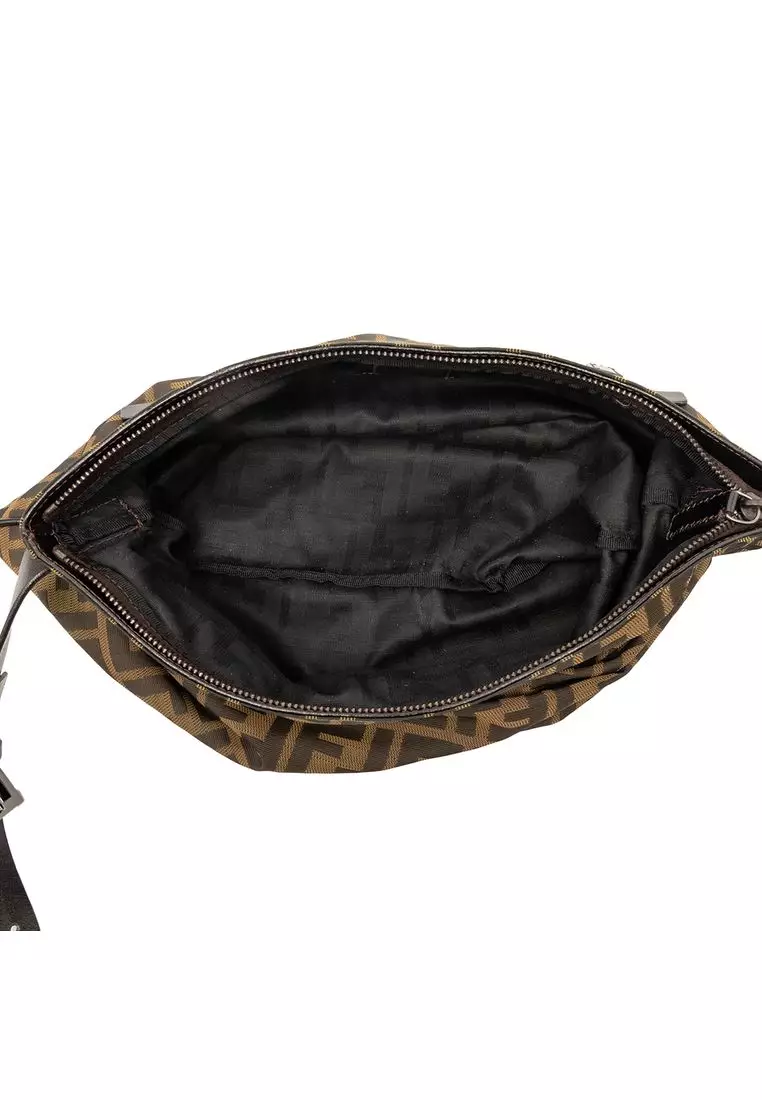 Pre-Loved Fendi Zucca Canvas Crossbody