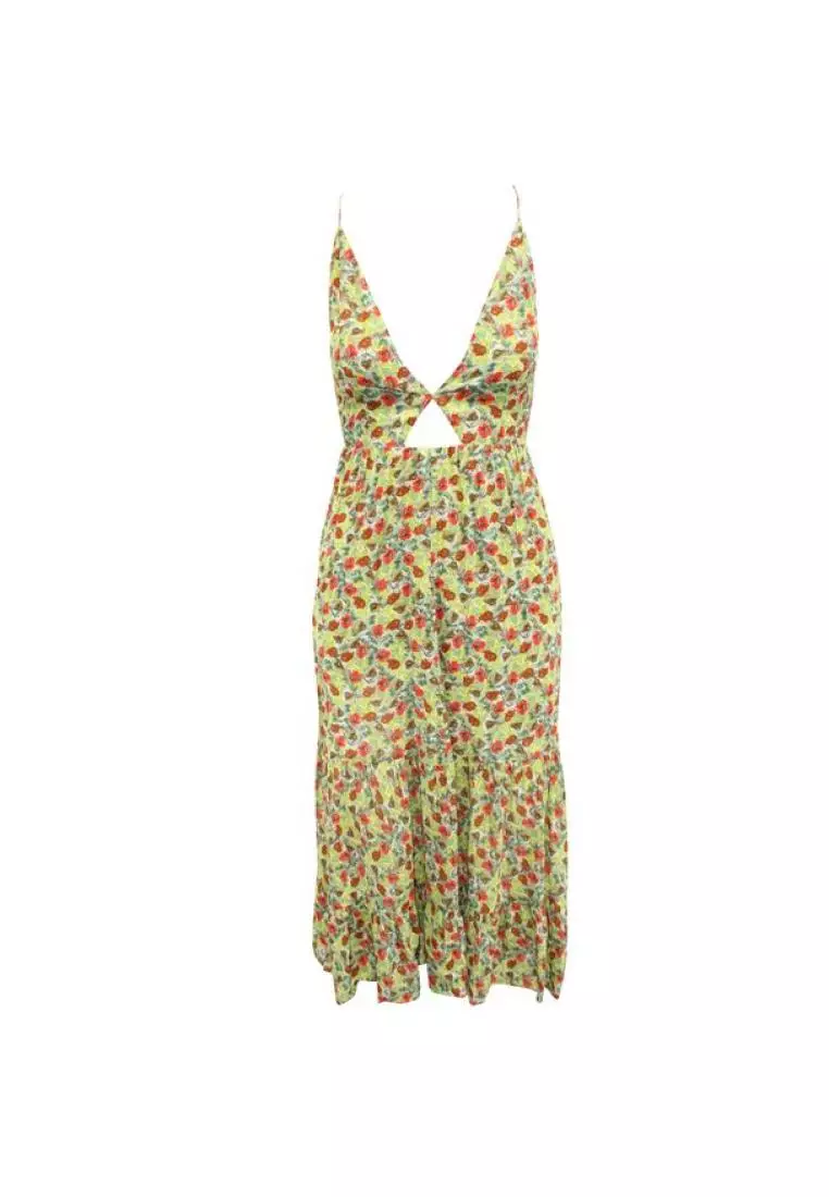 Reformation Pre Loved REFORMATION Floral Print Beach Dress 2024