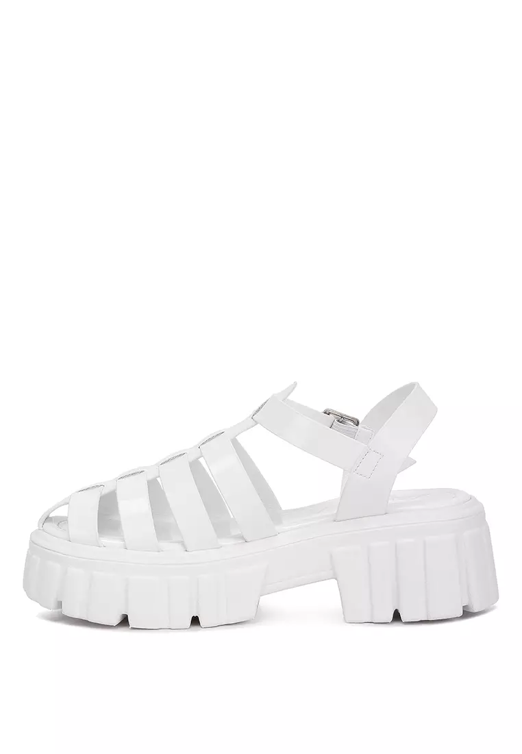 Sandal Gladiator Chunky Warna Putih