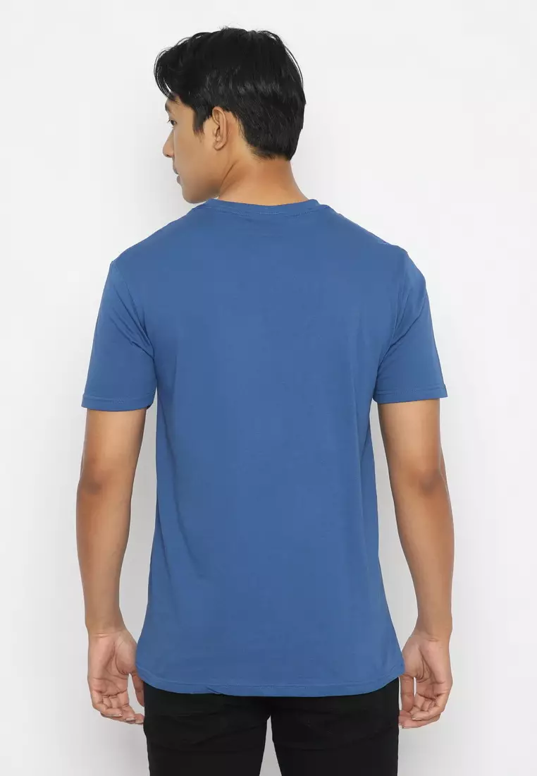 POLICE T-Shirt Cotton Combed Sablon Raster Pria 207280031