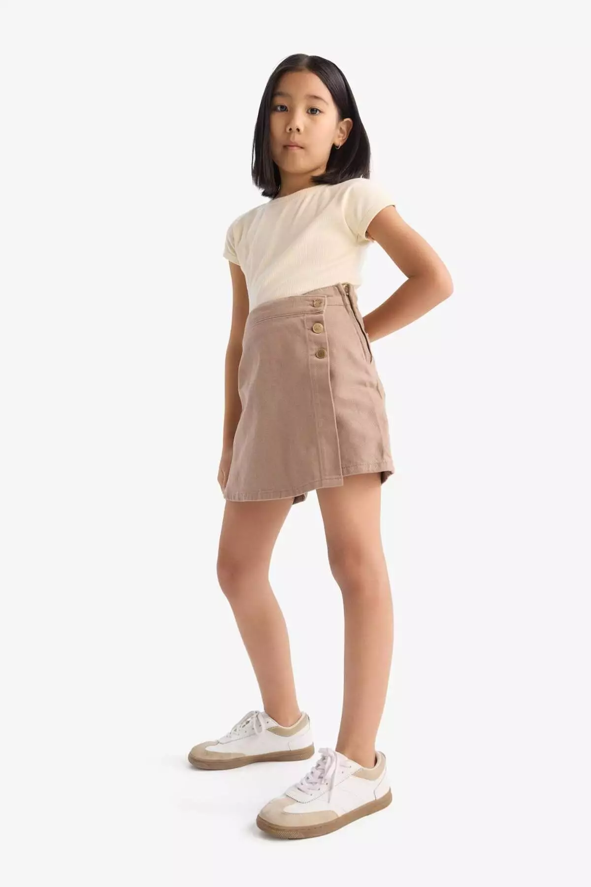 Girl's Gabardine Shorts Skirt D9305A825Sm