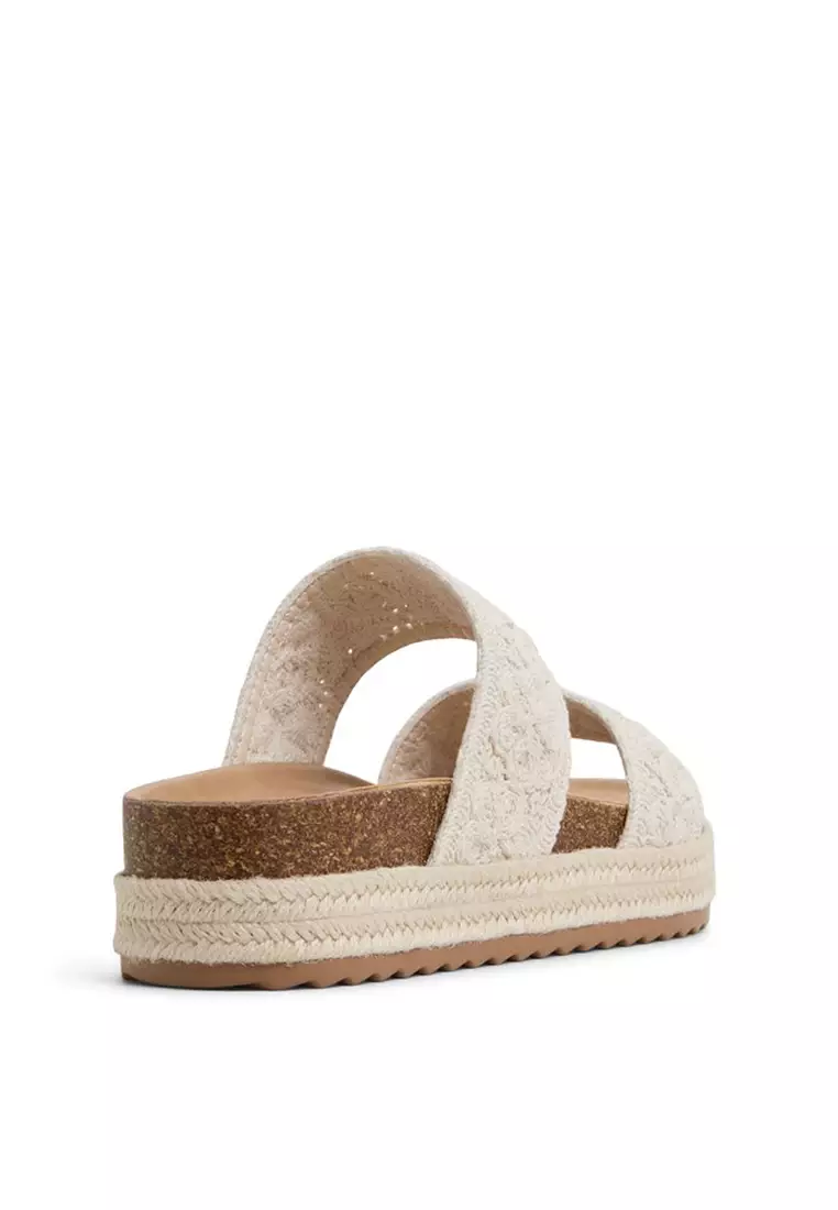 Janny Crochet Wedge Sandals