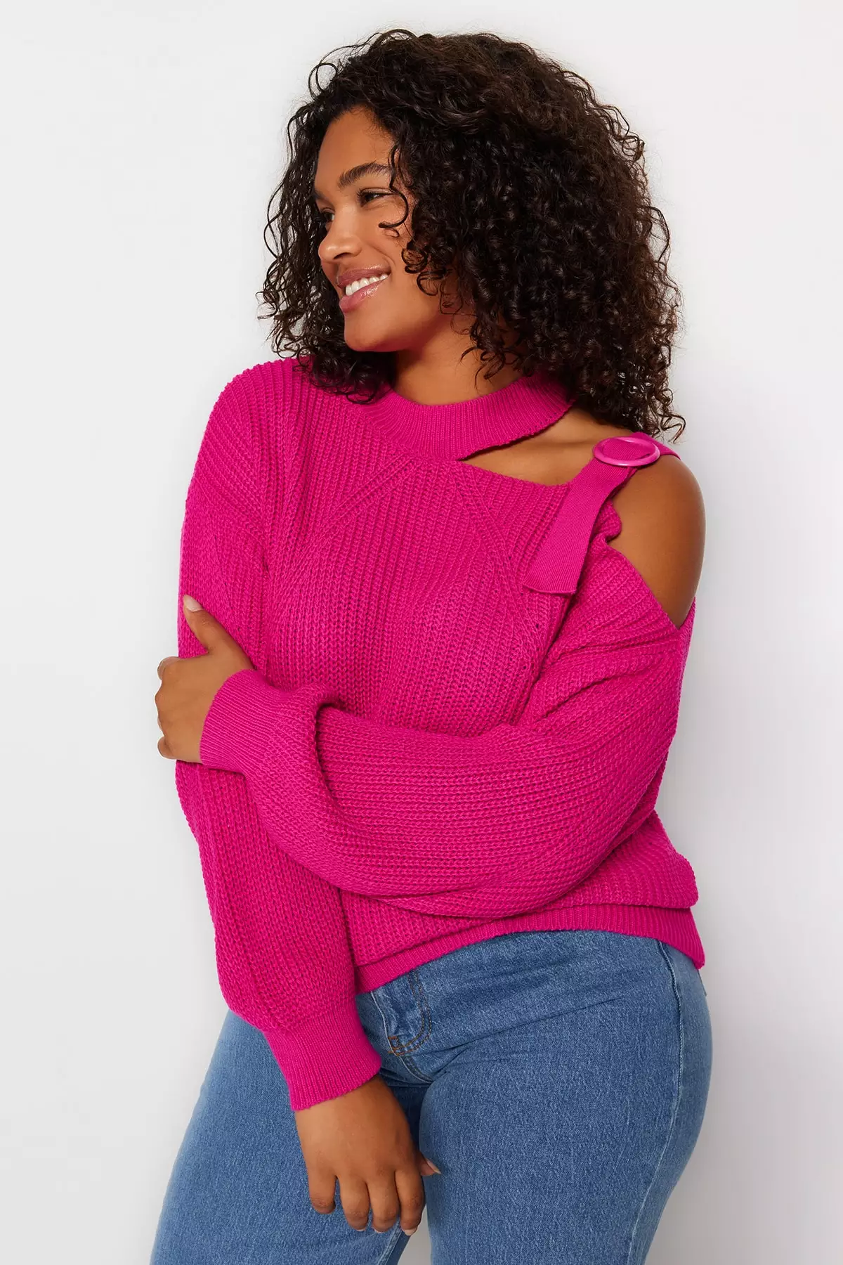 Fuchsia knitwear top
