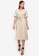 ZALORA WORK beige Self Tie Midi Dress 74FB9AABC60A4CGS_1