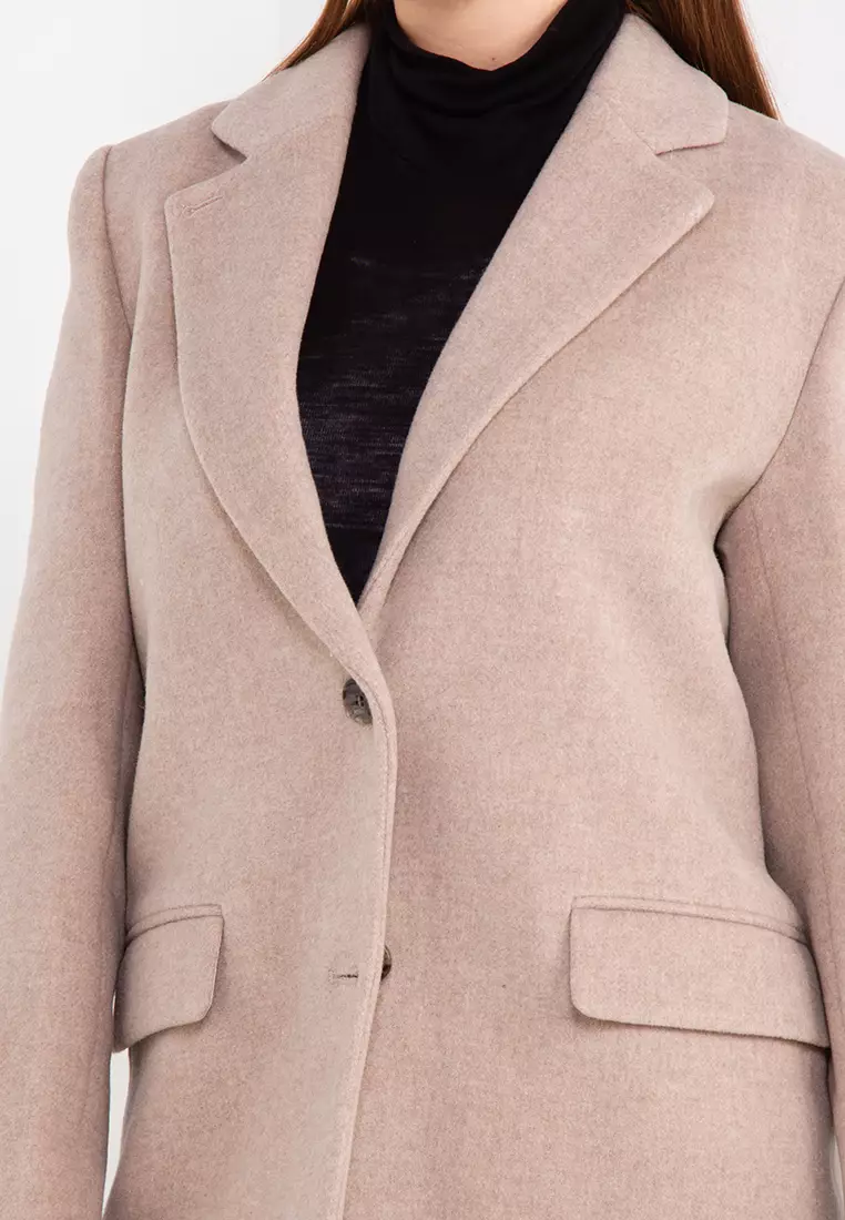 Wool blend oversized blazer other stories hot sale