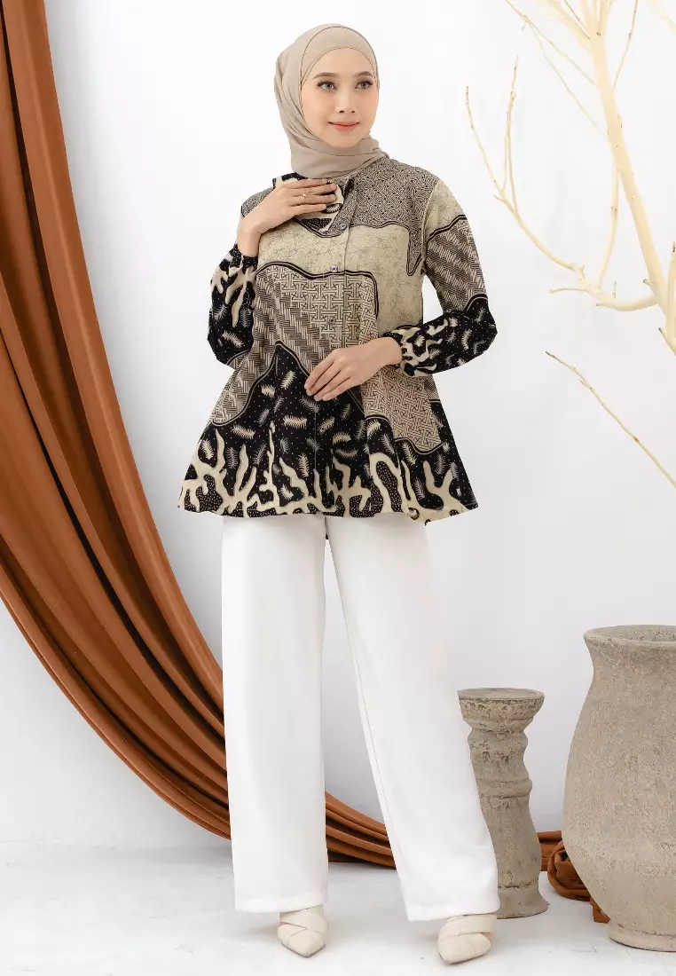 Evans Blouse Batik Premium Wanita Casual Modern