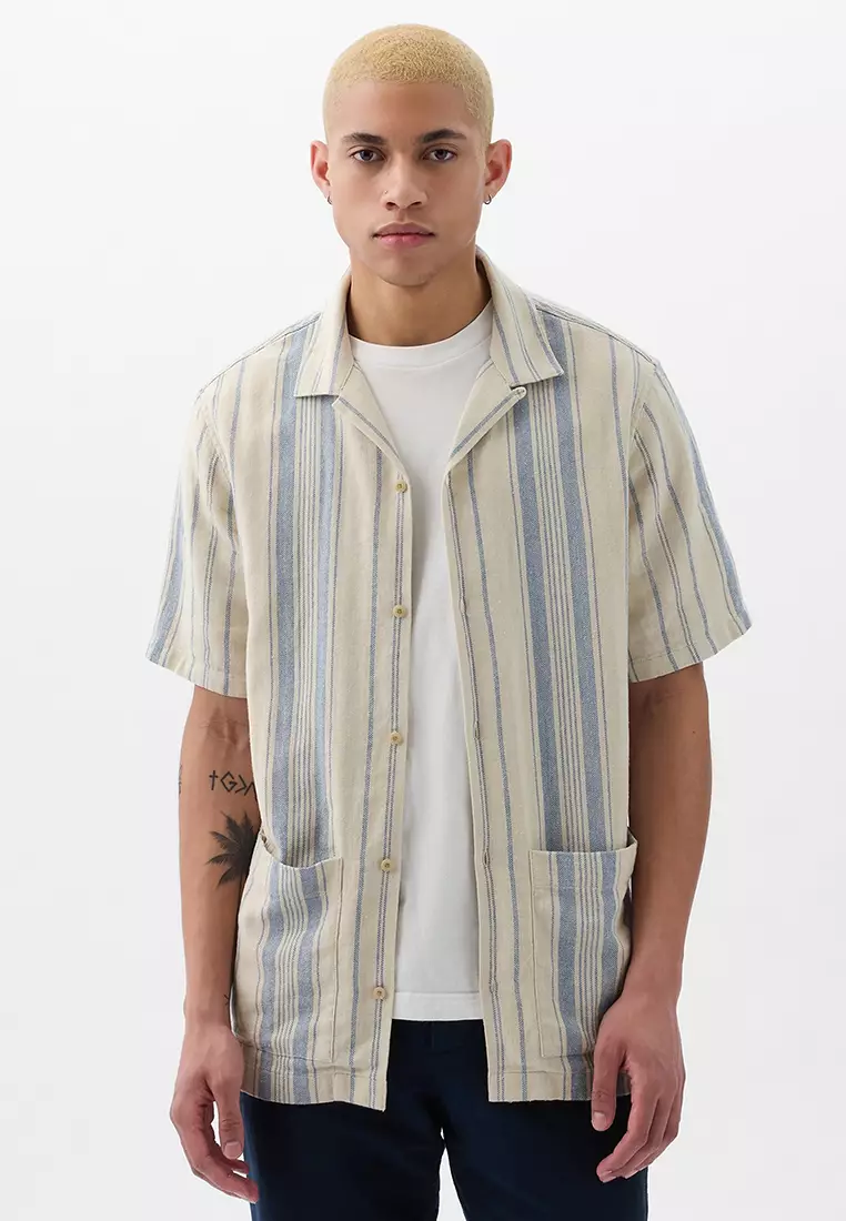 Buy GAP Linen Shirt 2024 Online | ZALORA