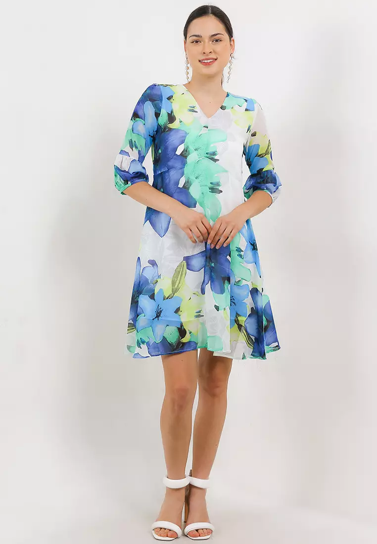 Chanira Kaira Dress-White Multi