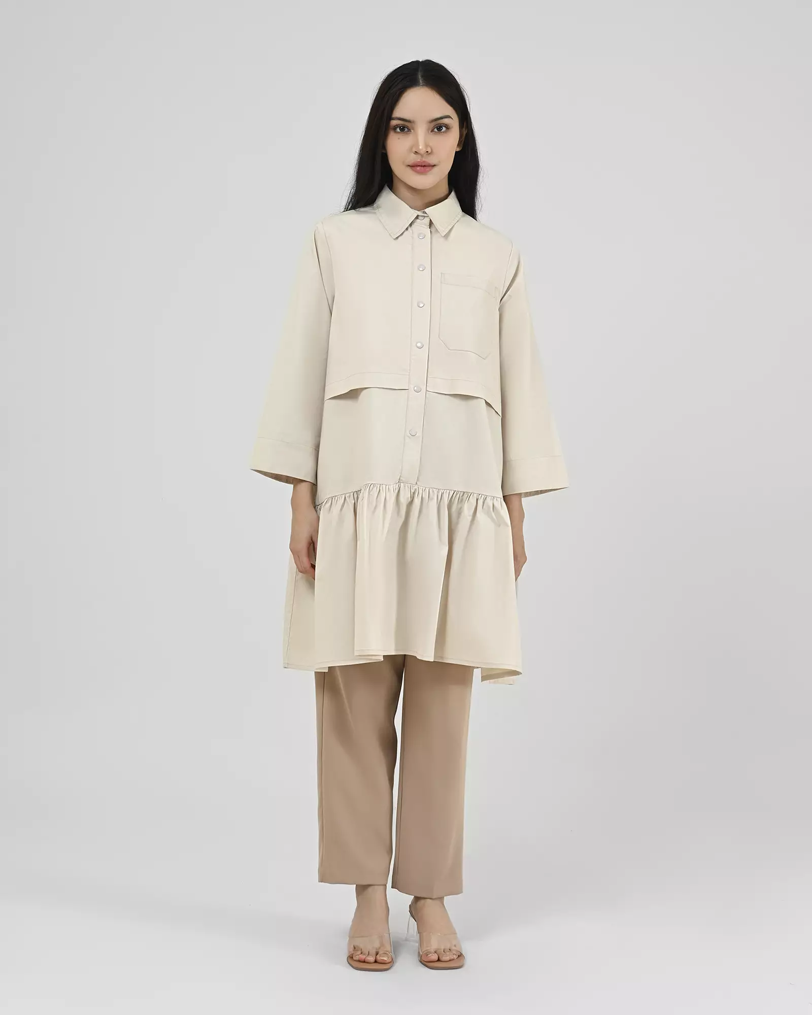 Geulis.id RISANI TUNIC - Beige