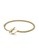PANDORA gold Pandora Moments 14K Gold-Plated Heart T-Bar Snake Chain Bracelet 58549AC4B7F071GS_1
