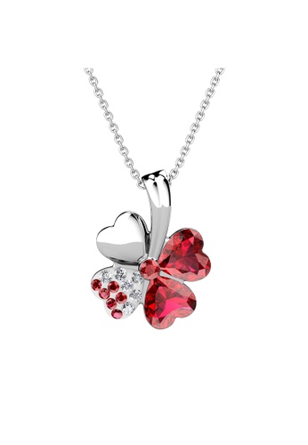 Her Jewellery red ON SALES - Her Jewellery Four Leaf Clover Pendant (Red) with Premium Grade Crystals from Austria HE581AC0RDOUMY_1