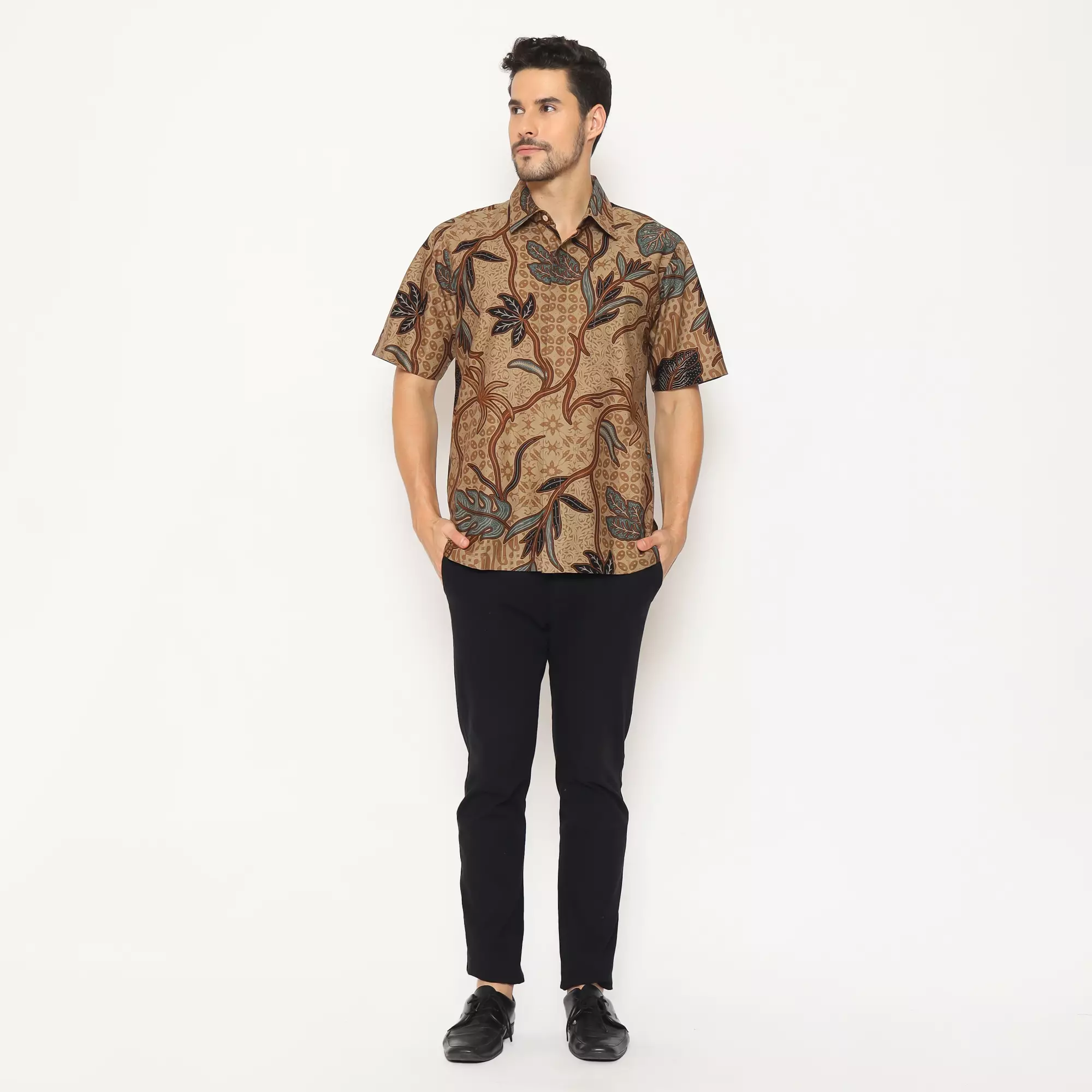 Kemeja Batik Pria - Bhatara Batik Falco - Atasan Kemeja Batik Lengan Pendek