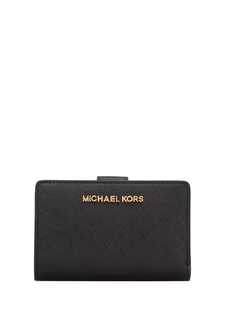 Michael kors jet set travel bifold zip coin wallet outlet