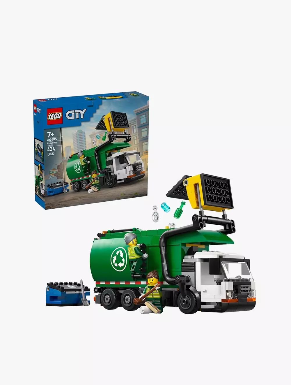LEGO® City Recycling Truck - Toy Vehicle Playset with 2 Minifigures - 60495