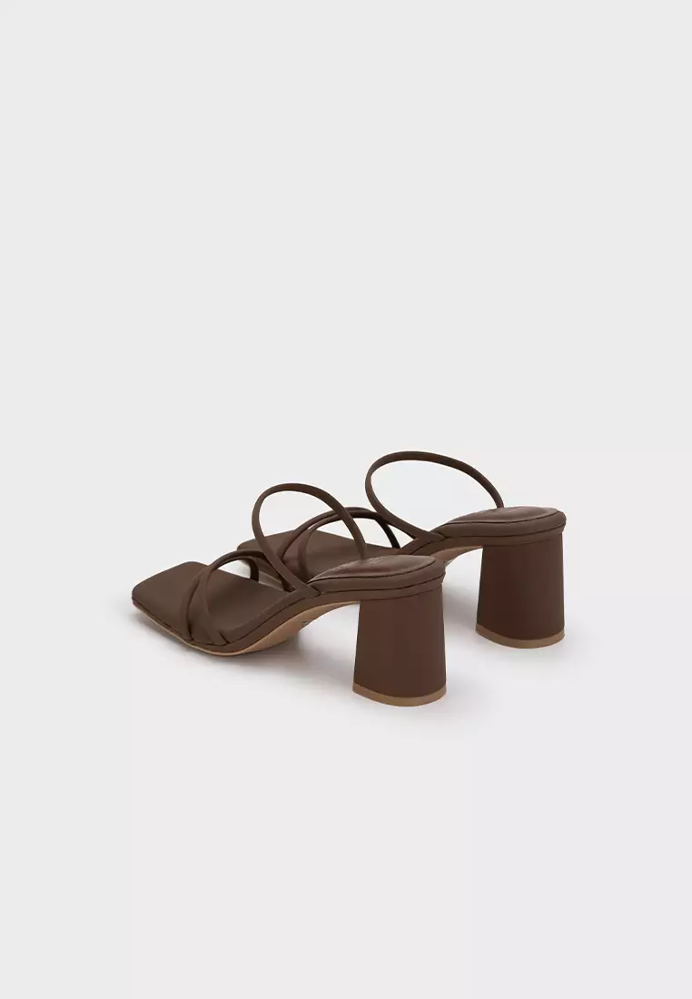 CLOUDFOAM STRAPPY BLOCK HEEL SLIDE