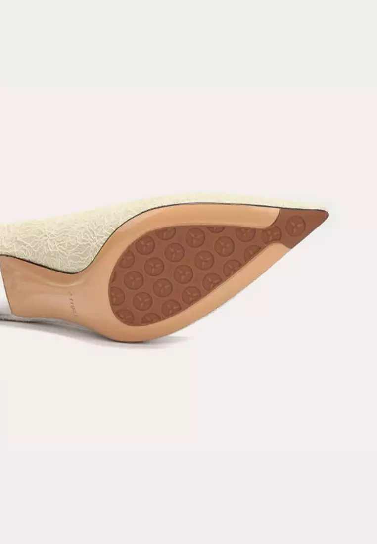 8CM 水鑽方釦尖頭婚宴閃金高跟鞋 PX708-B53-1