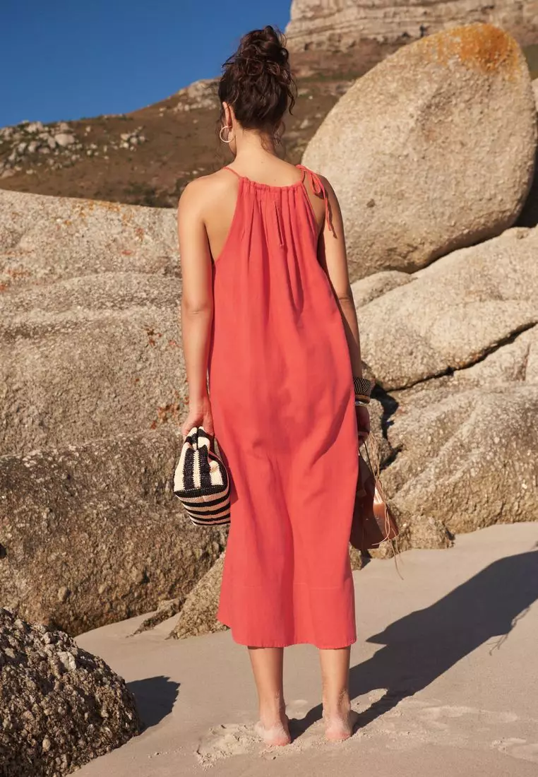 Next ladies linen summer dresses sales