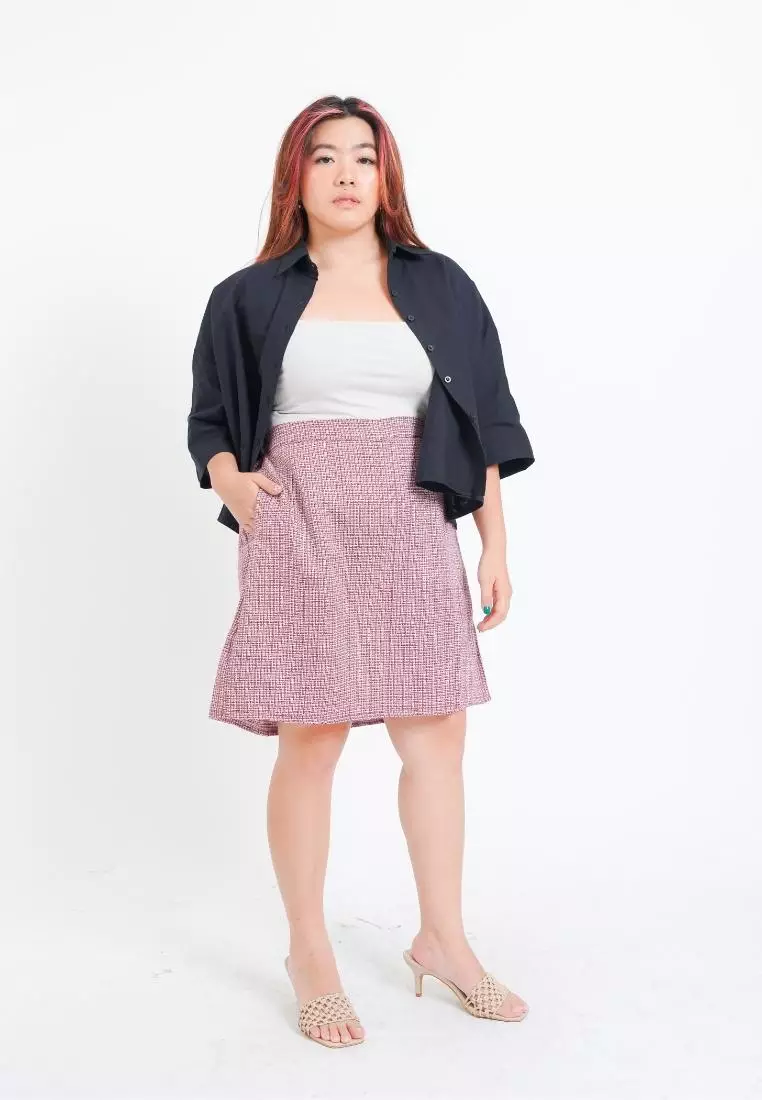 Plus Size Skort Na Ra Red
