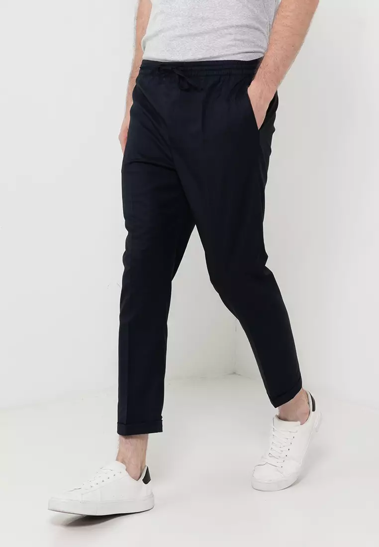 Buy Electro Denim Lab Formal Drawstring Pants 2025 Online | ZALORA ...