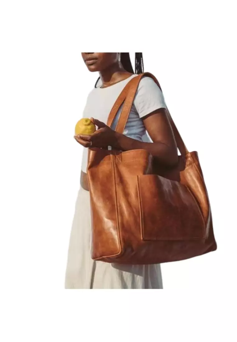 Soft leather tote handbags online