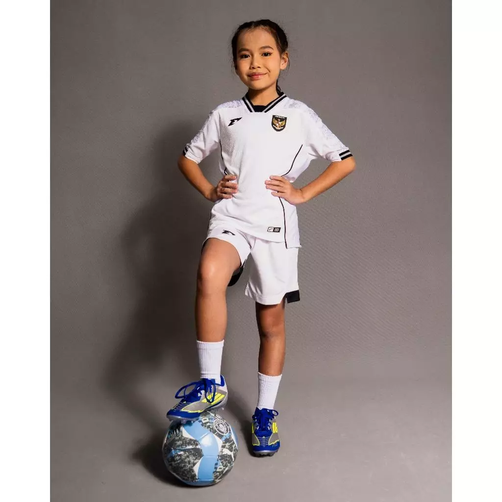 ERSPO Timnas Indonesia Jersey Replica Away SS Kids White ERS.XF0765 - Jersey Anak (Putih)