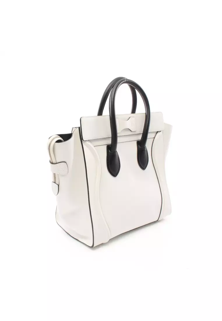 Buy Celine Pre loved CELINE luggage mini shopper Handbag leather