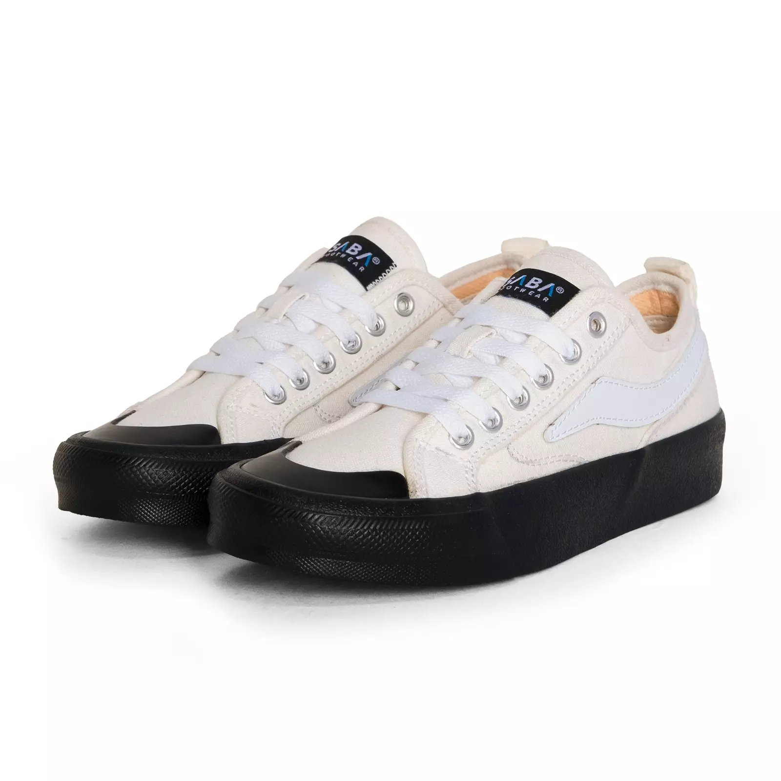SABA Veron Off White Black - Sepatu Sneakers Casual Pria Wanita