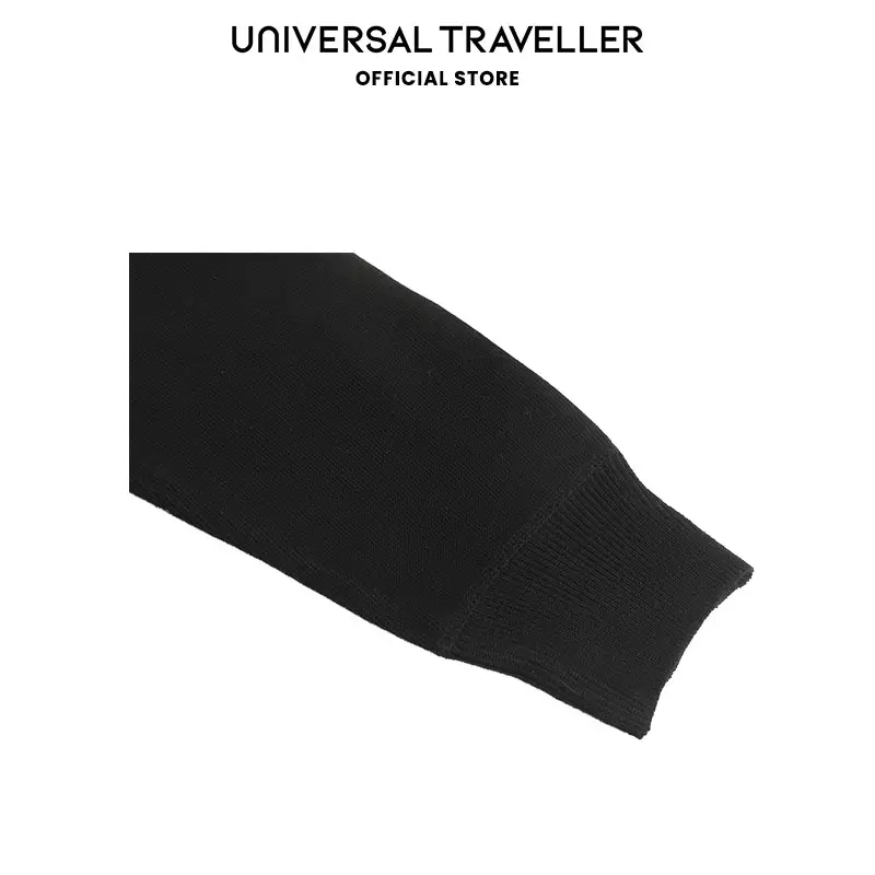 UNIVERSAL TRAVELLER HENLEY MOCK NECK ARGYLE PATTERN KNITTED SWEATER KS23029