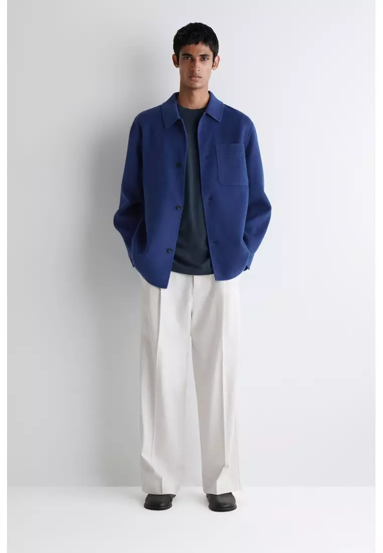 Buy COS DOUBLE-FACED WOOL OVERSHIRT 2026 Online | ZALORA