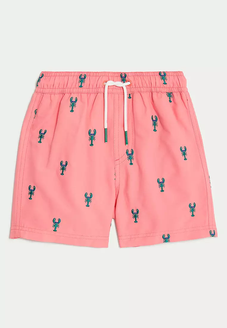 Embroidered Swim Shorts