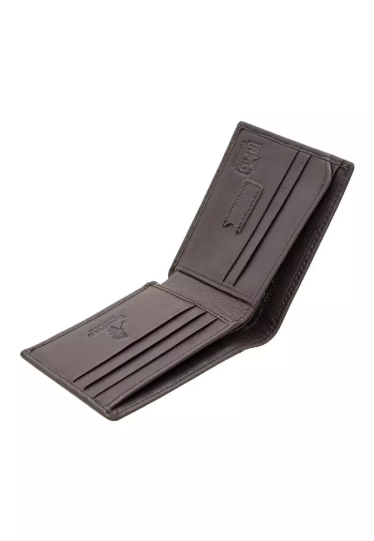 Men's Grain Leather RFID Minimalist Slim Bifold Wallet EWB 40362