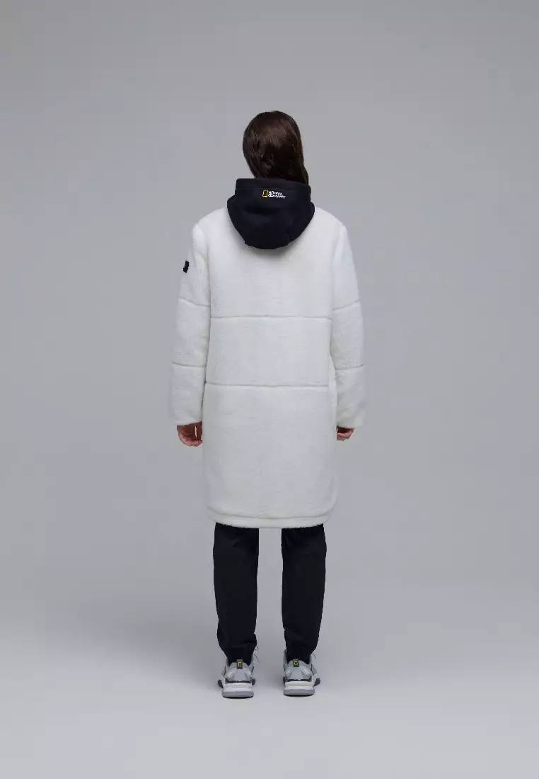 女裝WEIGELA長版抓毛絨外套