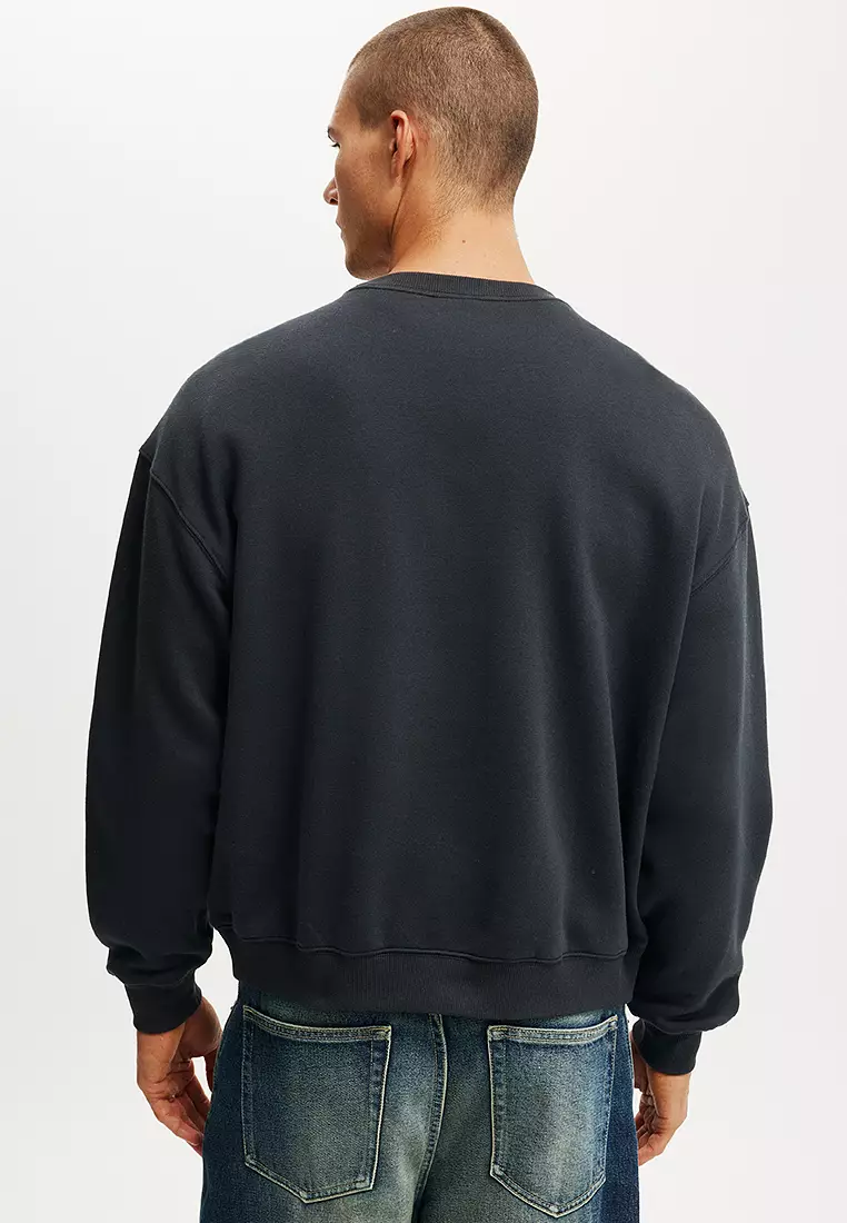 Box Fit Graphic Crew Sweater