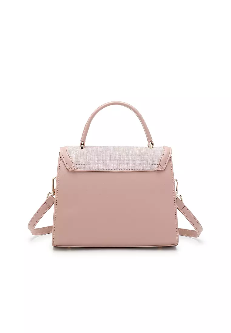 Women's Top Handle Bag / Sling Bag / Crossbody Bag - Pink