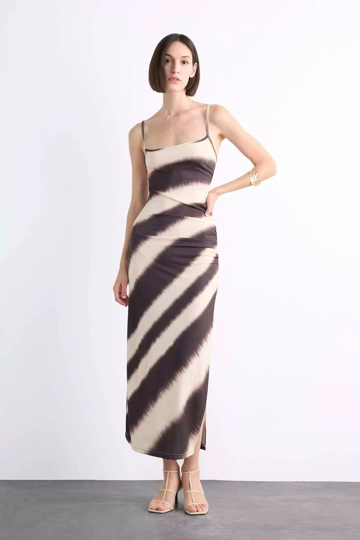 calvin klein slim fit no iron dress shirt Classic Black Bella Bodycon Wrap Maxi Dress main image 0