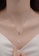 ZITIQUE silver Women's Diamond Embedded Paper Clip Necklace - Silver 3A157ACFC582FDGS_3