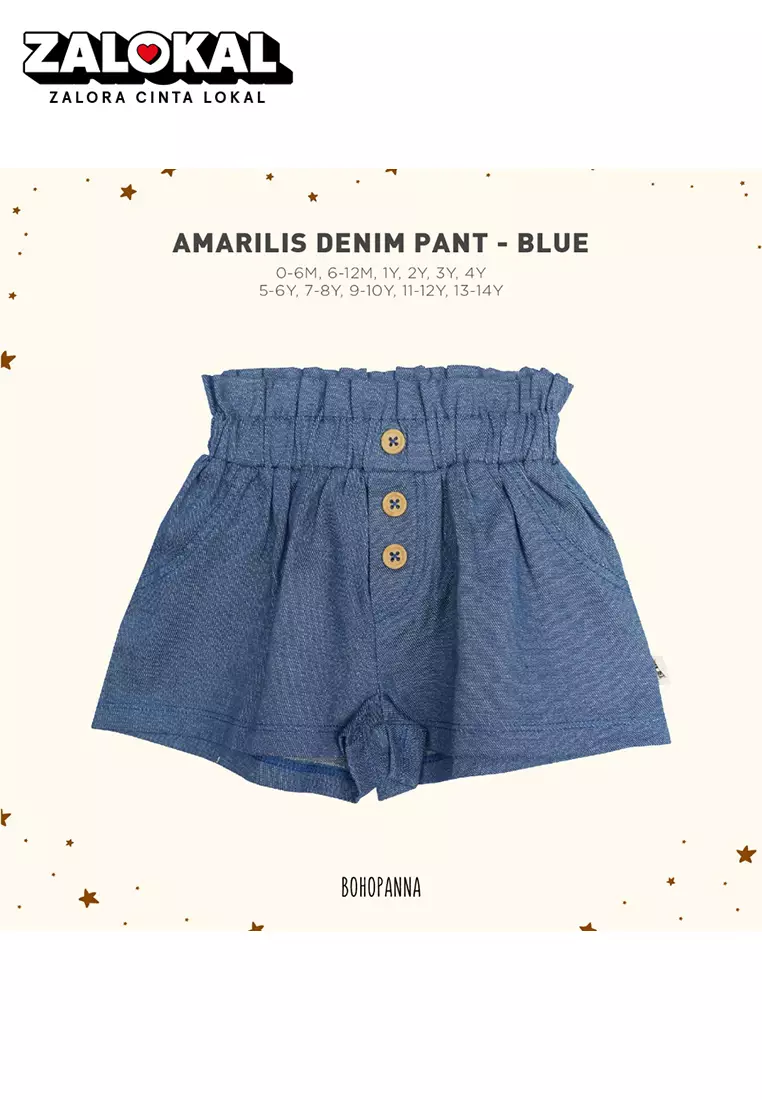 Jual Bohopanna BOHOPANNA AMARILIS DENIM PANT CELANA PENDEK