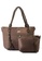 NUVEAU brown Premium Oxford Nylon Tote Bag Set of 2 391B4ACFA9CE5AGS_6